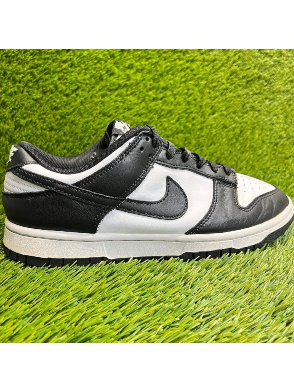 Nike Dunk Low Retro Mens Size 8 Black White Athletic Lifestyle Shoes Sneakers